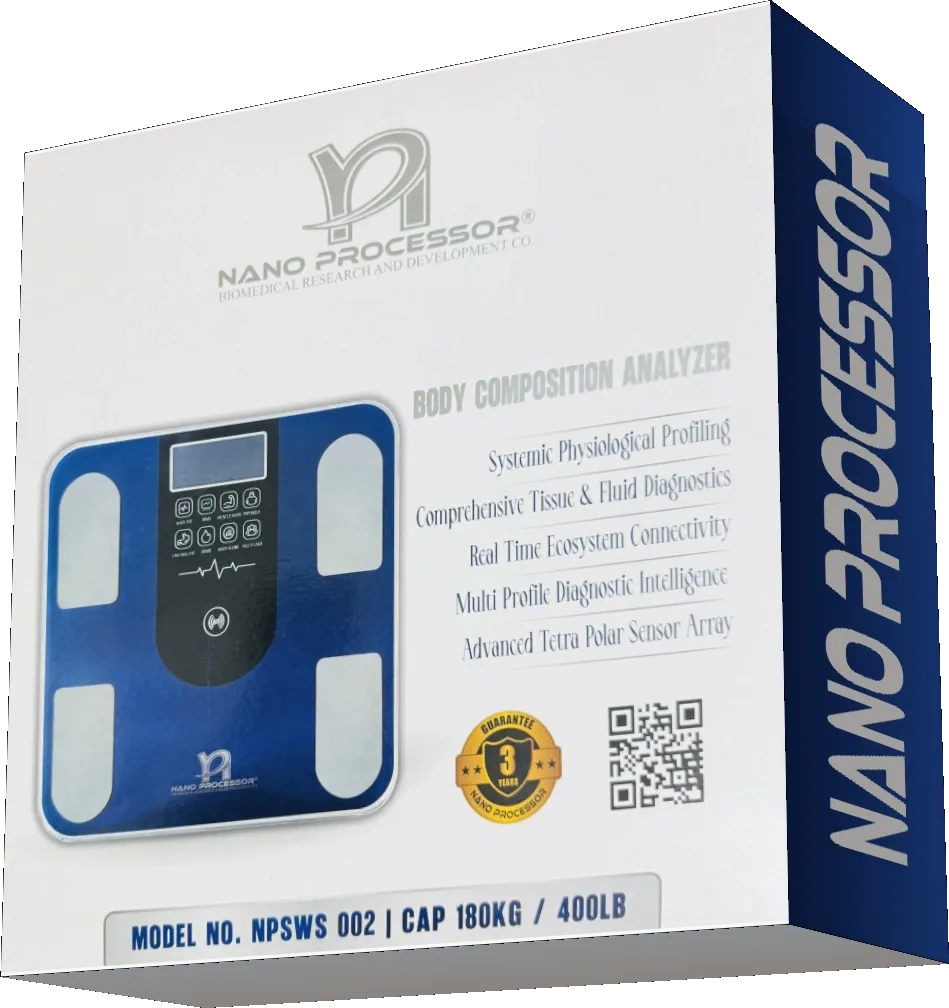 Nano Processor NPSWS 002 retail box front — body composition analyzer